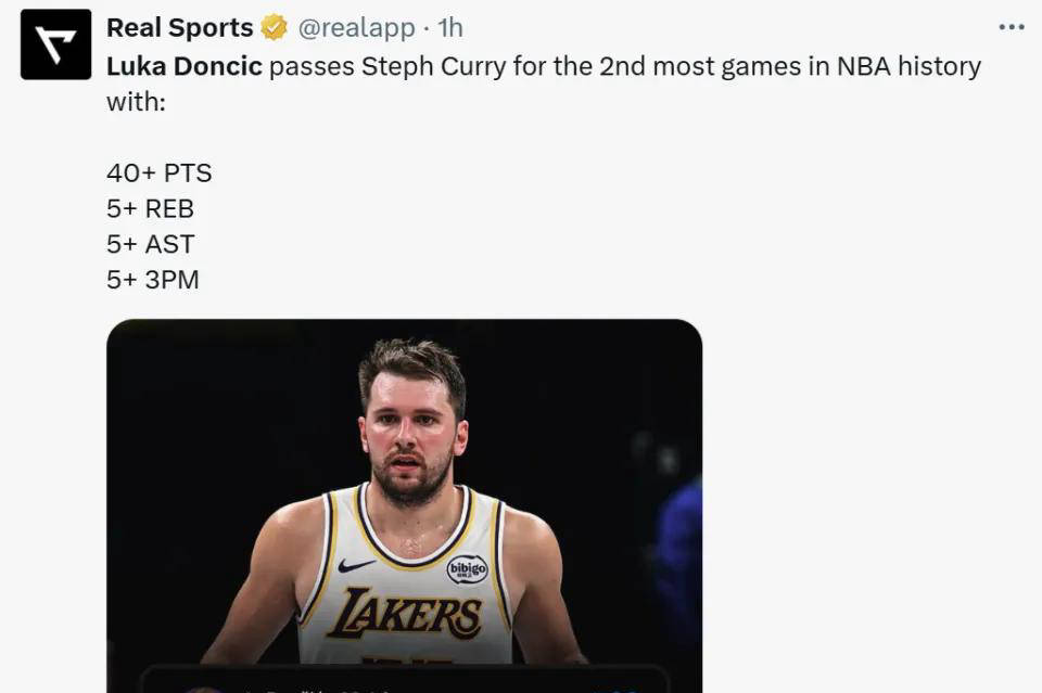 东契奇44分12篮板6助攻，NBA纪录被他轻松打破