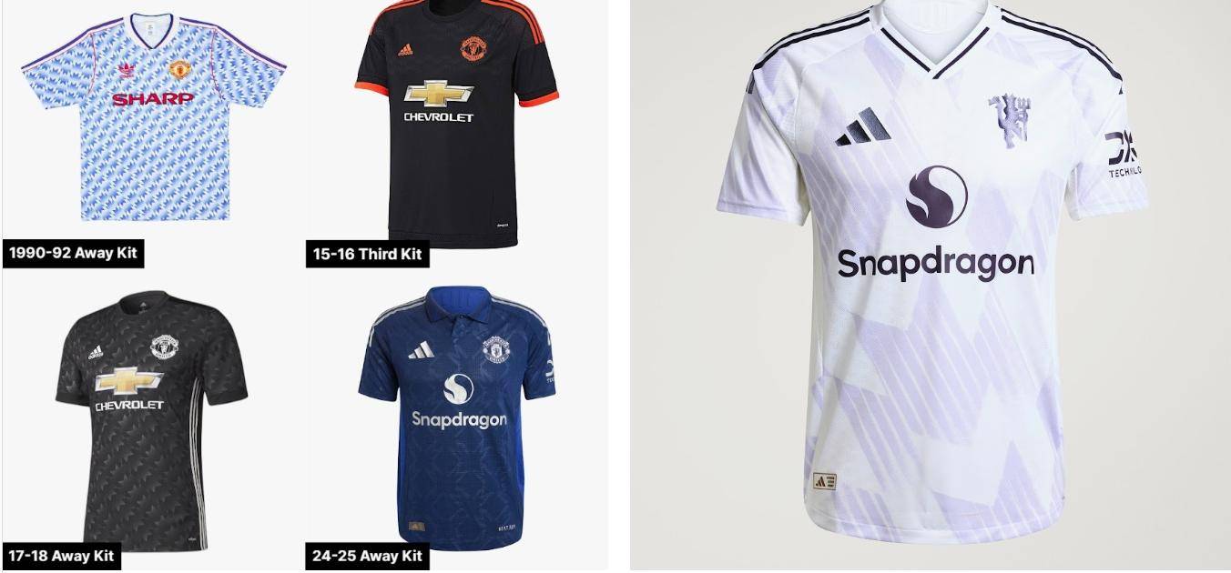 曼联25/26赛季复古休闲球衣曝光